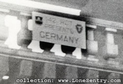 [Customs house gateway at Schweigen, Germany with sign of 142nd RCT]
