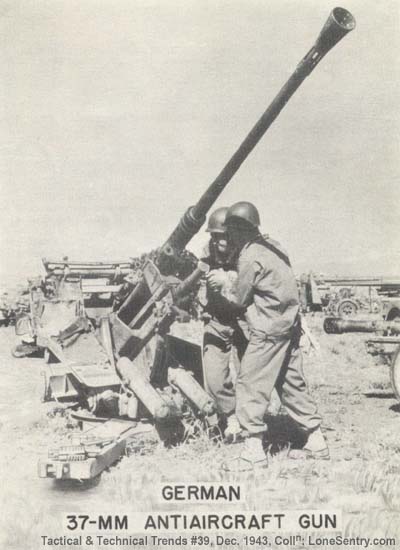 [German 37-mm Antiaircraft Gun]