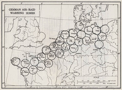 [German Air-Raid Warning Zones]