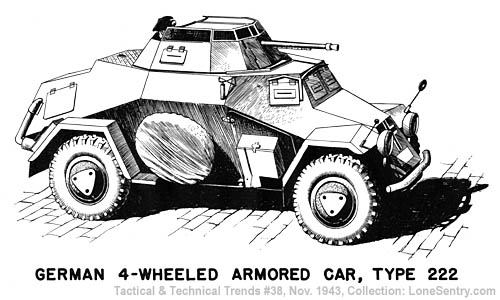 [German 4-Wheeled Armored Car, Type 222]