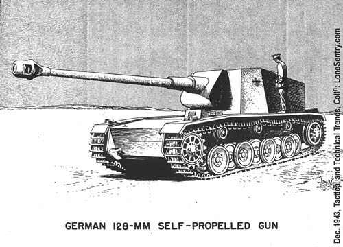 [German 128-mm Self-Propelled Gun]
