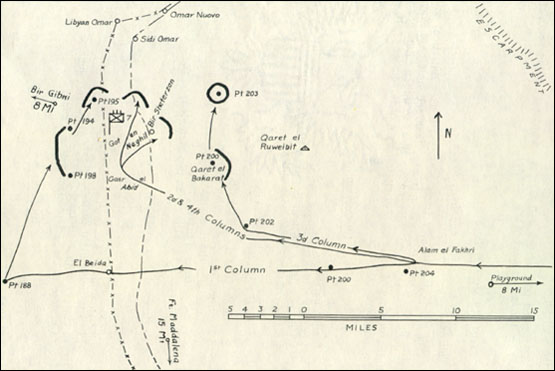 [Figure 3. Movement to the Assembly Area of the 7th Indian Infantry.]