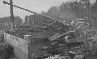 [German flak gun captured in the Saverne area]