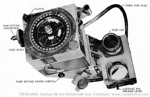 [Figure 102. Fuze Setter -- Close-up, Showing Cover Removed and One Fuze Cap Disassembled]