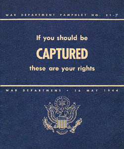 [If You Should be Captured These are Your Rights]