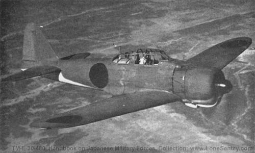 [Figure 70-A. Type 0 Fighter Zeke Mark 1.]