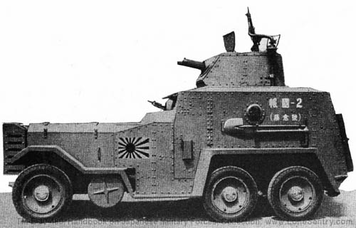 [Figure 252. Model 92 (1932) naval type armored car.]