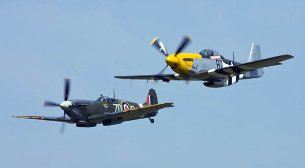 Mustang and Spitfire