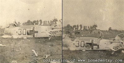 [Destroyed German Focke Wulf 190, Italy]
